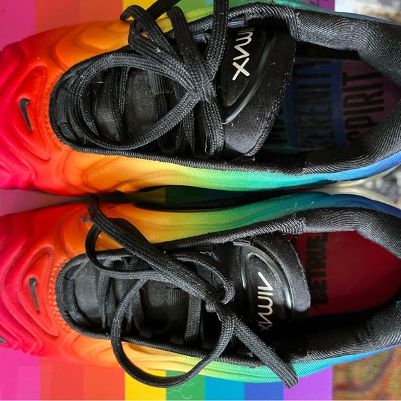 2019 Gilbert Baker “Be True” Nike Air Max 720, M 4, W 5.5 with box - Picture 8 of 11
